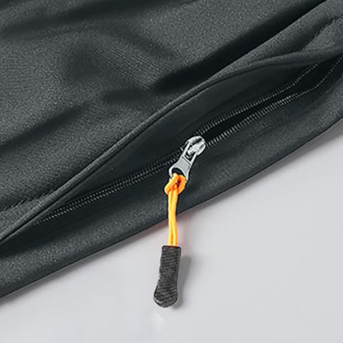 Men's Casual Shorts Elastic Waist Drawstring Shorts Summer Beach Shorts with Zipper Pockets Quick Dry Swimwear Shorts3