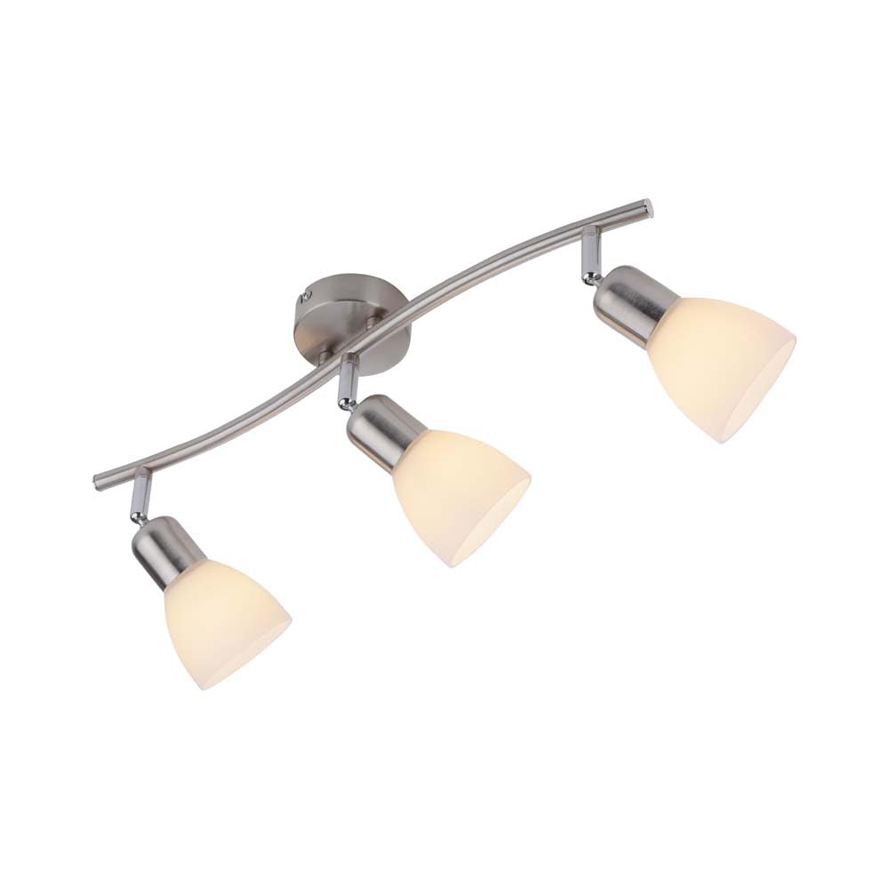 Just Light Ceiling Spotlight Moveable 3-Bulb Living Room Lamp Length 69 cm