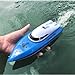 SZJJX RC Boat, Remote Control Boats for Lake/Pool/Pond, 2.4 GHz High Speed Outdoor Adventure Electric Mini RC Racing Boat with Rechargeable Battery, Water Play Toy Gift for Boys&Girls-Blue