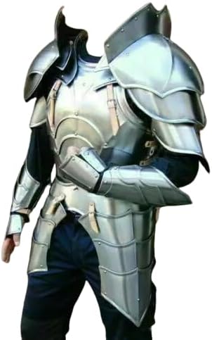 Medieval Knight Armor Set LARP Costume Armour Set Best for Gift Silver