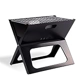 FEANG Grill Tragbare Holzkohle Grill Grill Faltbare Grill Grill Kohleofen Edelstahl Raucher BBQ für Picknickgarten Grillwerkzeug