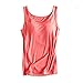 Yoga-Tank-Top mit modal-integriertem und gepolstertem Damen-BH - Rot - 36/38 DE/XL