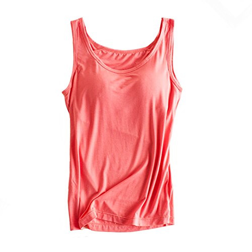 Image of Womens Modal Built-in Bra Padded Camisole Yoga Tanks Tops