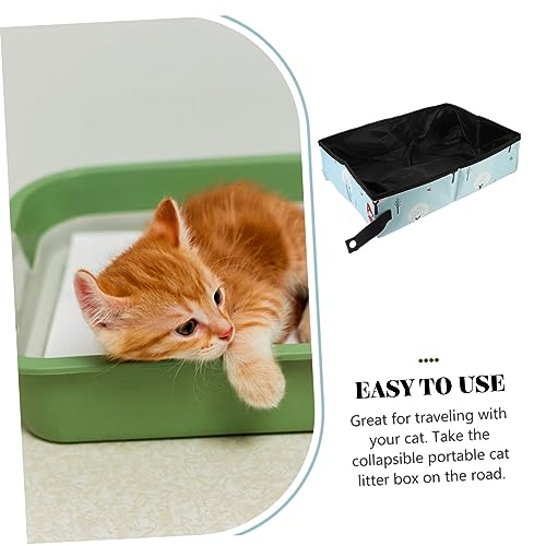 GANAZONO Caixa Banheiro portátil para animais de estimação bandeja de lixo de plástico suprimentos p
