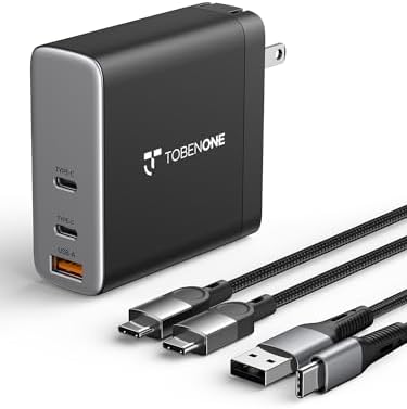 Amazon.com: TobenONE 140W USB C Charger with 2 Cables, GaN III Laptop ...