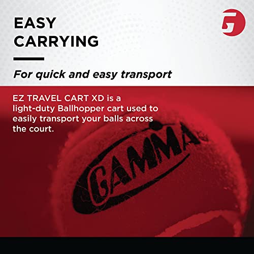 image for GAMMA Sports EZ Travel Cart Pro, Ball Hopper with Premium Carry Case, 
