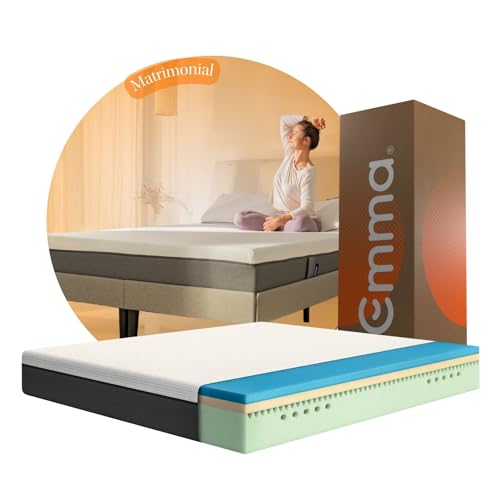 Emma Original Colchón Matrimonial 135x190 de Memory Foam | Colchón en Caja | Tecnología Alemana | 10 Años de Garantía & 100 Noches de Prueba