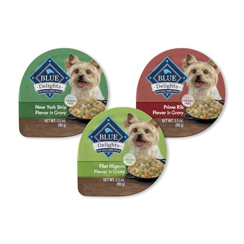 Blue Buffalo Delights Small Breed Wet Dog Food Cups, In Gravy