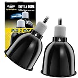 MRREPTILE Reptile Light Fixture, 2-Pack 5.5'' Deep Dome, Reptile Heat Lamp Fixture, Light Dome Fixtures for Reptiles Terrarium Lights