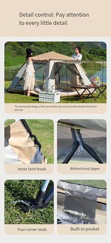 Carpa de camping automática portátil 3-4 personas miniatura 7