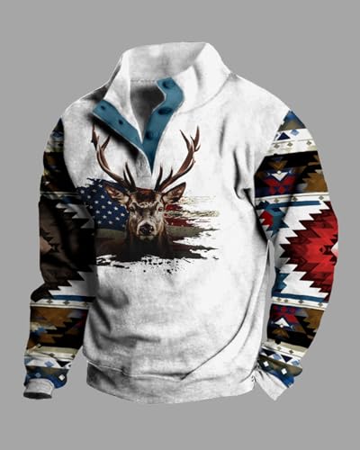 Western Graphic Sweatshirt for Men Aztec Vintage Country Hoodies Long Sleeve Cowboy Jacket Pullover Festival Outfits2