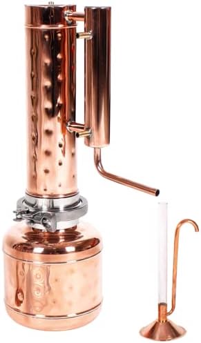 Essential Oil Distiller Kit for Steam Distillation Oil Making and Extracting - Home Distiller Equipment DIY Essential Oil from Herbs, Plants and Flowers (2 Liter 0,44 G)