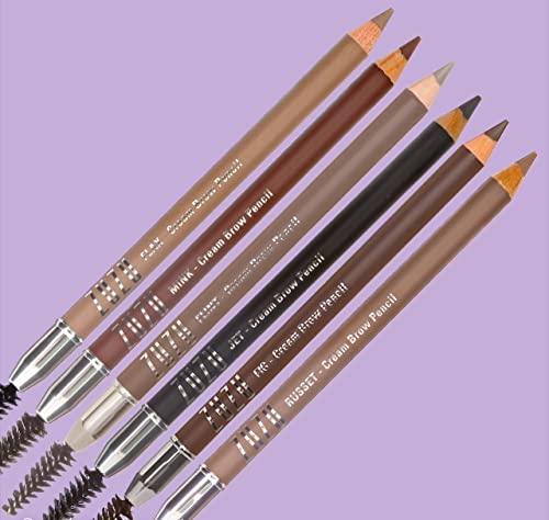 Zuzu Luxe Cream Brow Pencil (Jet- Black), Effortlessy Sculpt And Define Eyebrows, Natural Finish, Creamy Formula. Natural, Paraben Free, Vegan, Gluten-Free,Cruelty-Free, Non Gmo, 0.044 Oz. #TOP4