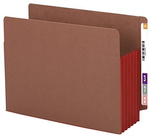 Smead-End-Tab-File-Pocket-Reinforced-Straight-Cut-Tab-5-14-Expansion-Extra-Wide-Letter-Size-Redrope-with-Red-Gusset-10-per-Box-73696