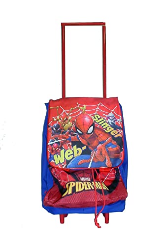 Trolley Sac à dos Spiderman Web Slinger + offert 7 stylos effaçables + porte-clés cube