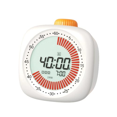 Cronómetro digital visual 60 minutos con alarma para estudio miniatura 1
