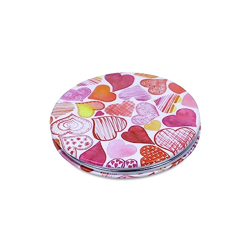 Image of NFI essentials Dressing Table Cosmetic Makeup Mirror with Stand, Round Shape Mirror for Multipurpose Tabletop Vanity Mirror Shaving Mirror Bathroom Mirror Magnifying Mirror Standing Mirror