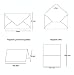 Juego de 25 tarjetas plegables DIN A7 en – 10,5 x 7,4...