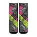 susiyo Neon Plaid Dark Print Hiking Socks Boy Girls - Cushioned Crew Socks for Kids Soft, Breathable & Seamless Toe for All-Day Comfort