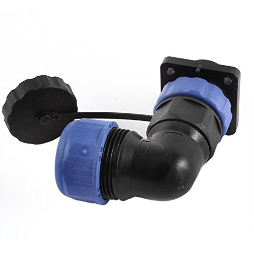Conector de aviación impermeable SD20-9 20mm azul miniatura 2