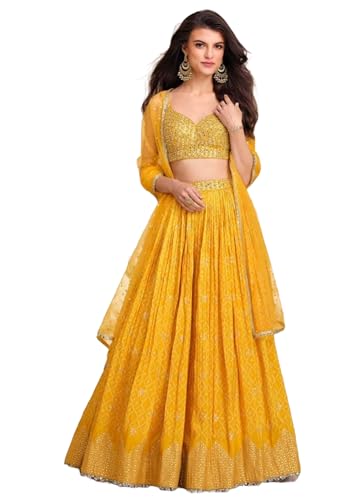 Lehenga 11652 en soie jacquard pure viscose pour femme taille M