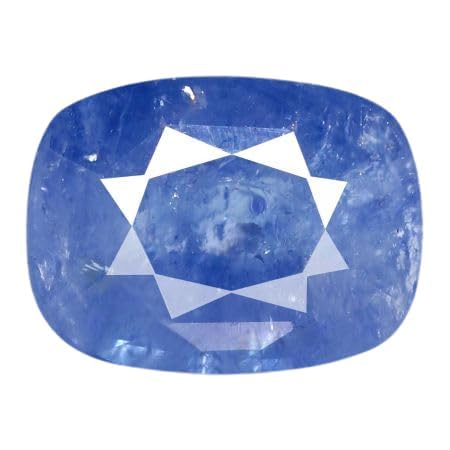 Saphir bleu Neelam 5 carats certifié AAA, gemme naturelle de Ceylan référence K232