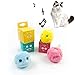 AYZECHANG Katzenminzenbälle Interaktives Katzenspielzeug mit Sound Plüsch Katzenminze Ball Kätzchenspielzeug 3-teiliges Set