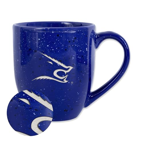 Rico Industries NCAA Texas A&M–Kingsville Javelinas Primary Logo Royal 16 oz Team Color Laser Engraved Speckled Ceramic Coffee Mug