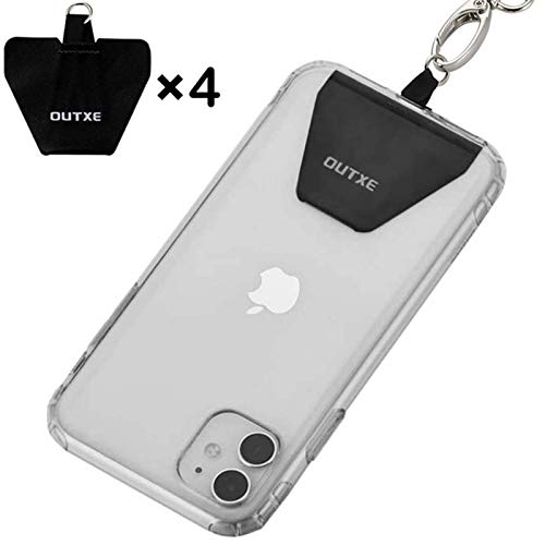 Outxe Universal Phone Tether Tab Without Adhesive, 4 Pack Phone Lanyard Replacement Part For Phone Strap (4 Pcs) #TOP6