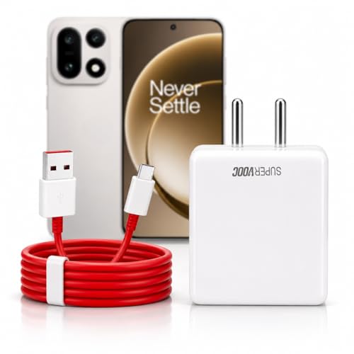 Image of 65W Supervooc Charging Charger with 1M Type-C Cable for OnePlus 15R /15 /13s /13 /12 /12R /11 /11R /Nord CE6 Lite /Ce6 /6 /5 /Ce5 /Pad Lite /Go 2 /2 /3 /4|Supports Dash /Wrap /Superdart /Vooc|65Watt Fast Charge Adapter