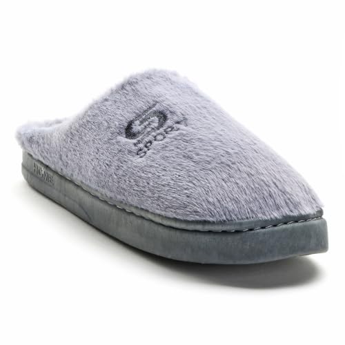 Image of Unisex Winter Flip Flop Slipper for Men and Women Soft Faux Fur Slip On Indoor Home Slides Slipper for Bedroom Sandals