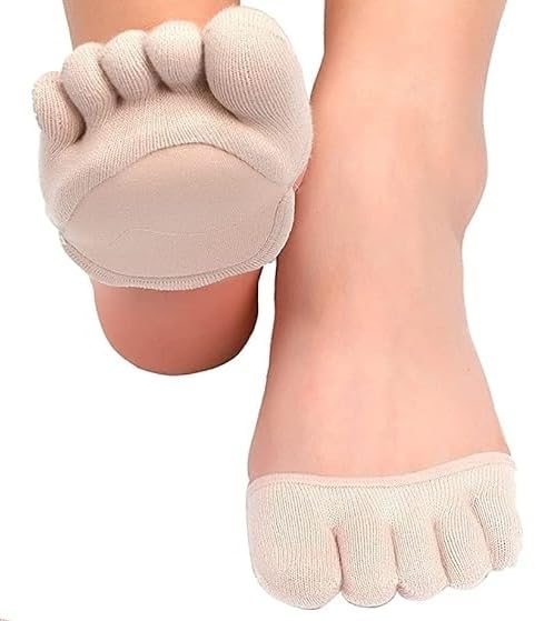 Finger Topper Foot Liners for Women and Men – Five-Finger Forefoot Half Covers, No Show Liner, Non-Slip Invisible Finger Topper Foot Sleeves for High Heels, Sandals, Flats, Boots-image-48