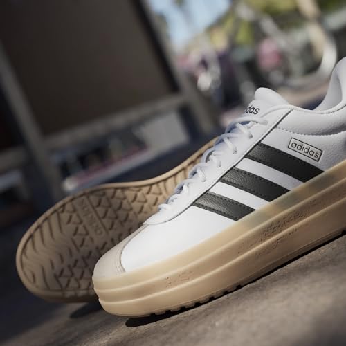 Image of adidas Womens Vl Court Bold Sneakers Shoes Casual - Pink