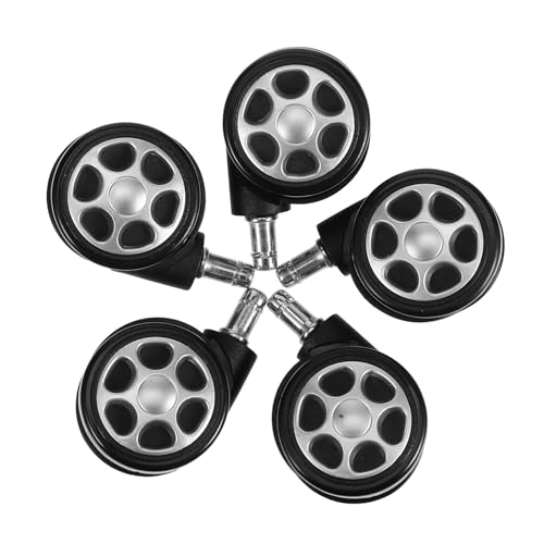 MINAOLULUS 5個ロック付きオフィスチェア用万向キャスター 軸対応 滑り止め素材で床を保護 ゲーミング デスクチェア兼用ユニバーサル交換パー