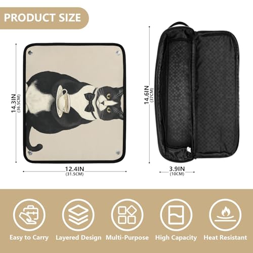 Estuche 2-en-1 para planchas de pelo y rulos de viaje miniatura 4
