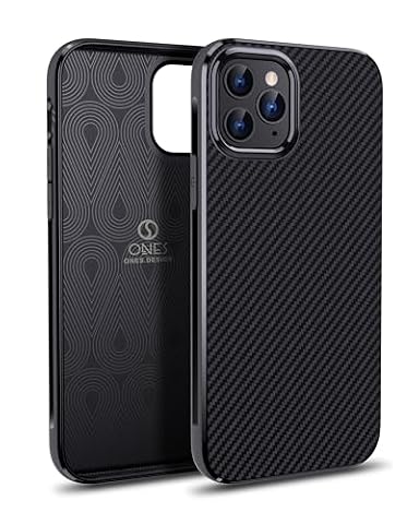 ONES Ultracienkie etui na iPhone'a 11 Pro · tekstura włókna węglowego [ochrona odcisków palców], [ochrona przed wstrząsami na poziomie wojskowym] [absorpcja uderzeń] [antypoślizgowe] · lekka osłona