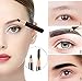 Go Ho 12 PCS Black Eyebrow Eyeliner Pencils,Sweatproof Eyebrow Pencil,Long-lasting Nice Color Eye Brow Gel Pen Makeup Brow Tint Sticks（Black）