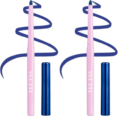Image of TEE ESS Long Stay Kajal | Retractable Pencil | Waterproof, Smudge Proof | Intense Blue Color | 24H Long Lasting | Smooth One-Stroke Application | With Vitamin E | Twist-Up Blue Kajal | 0.30 gms