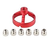 木工用垂直ホールパンチャー ドリルビットガイドジグ 直角ドリルパンチガイドロケーター 垂直ドリル器具 穴開け治具 (レッド)