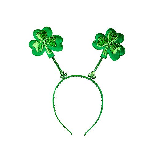 Wicked Costumes Adult St Patricks Day Shamrock Boppers on Headband, Green - Image 2