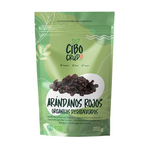 Arandanos Secos Ecológicos - 250g. Arándano Canadiense. Arándanos Secos Naturales. Frutos Rojos Deshidratados de Primera calidad.