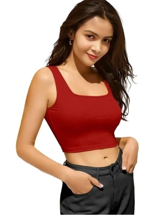 CHAMAN COLLECTION 301-Round Square Neck Top