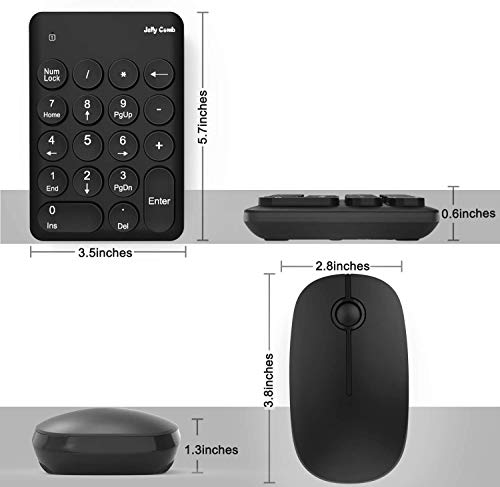 Jelly Comb Wireless Number Pad and Mouse (Black) - Thumbnail 6