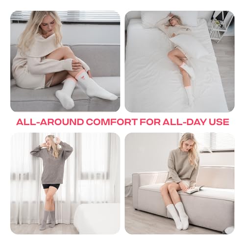 Image of COOLMATE Fuzzy Socks for Women Gift Box - Cozy Soft Cloud Socks for Spa Home, Mother's Day Gifts for Mom Grandma