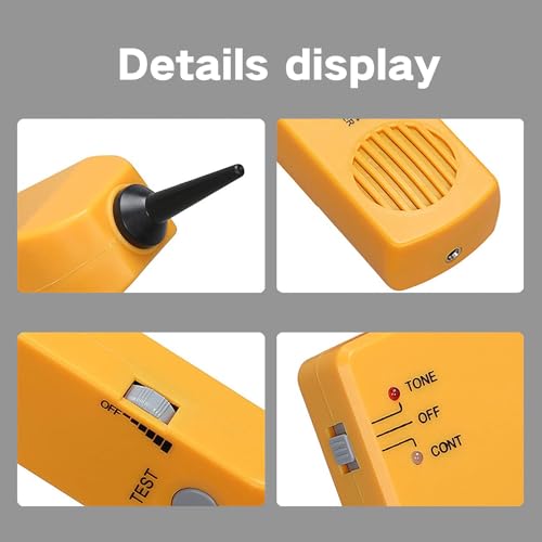 Image of Multi-Purpose Cable Finder and Circuit Tester Kit with Tone Generator,Wire Tracer,Cable Tracker,Clips & RJ11 Plug