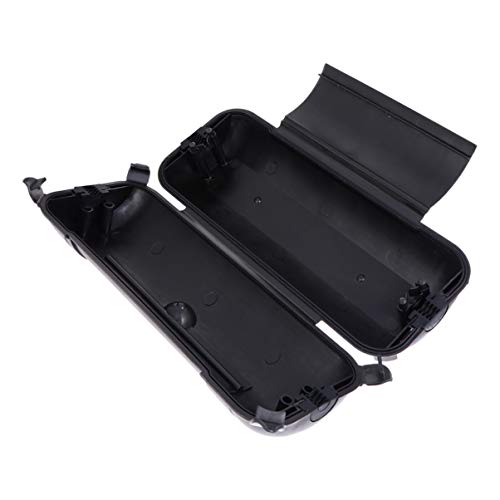 Mipcase 屋外 Ip44 接続ボックス、耐候性電気延長コード カバー、休日の装飾への安全シール エンクロージャー Led ストリップ ライト 電動工具噴水 (黒)