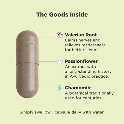Olly Sleep Aid Adaptogen, Valerian Root, Chamomile, Melatonin-Free, Sleep Support Supplement, Vegetarian thumb #1
