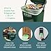 EcoSafe-6400 HB1617-6 Certified Compostable Bag - Small 16x17” Green Bags for 2.5 Gallon Bin - Extra Strong Leak, Puncture and Tear Resistant Food Scraps Bin Liners, Pack of 720