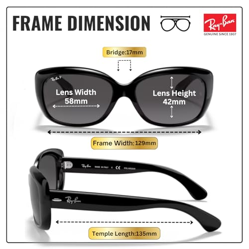 Image of Ray-Ban RB4101 JACKIE OHH Sunglasses with Official Eyewear Kit