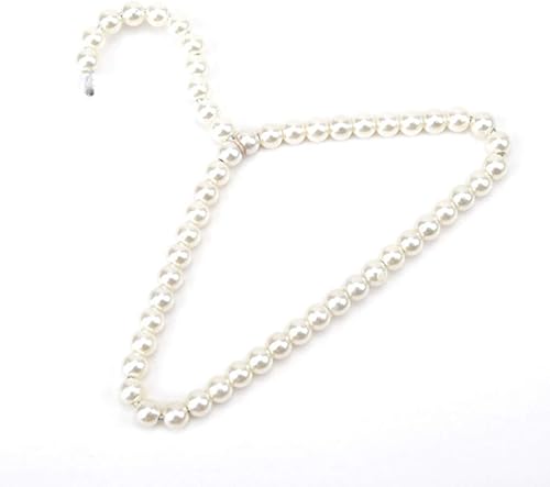 Miniatura 2 de POPETPOP Perchas de ropa para mascotas, perlas, perchas para niños, mascotas, perros (7.9 in, blanco)